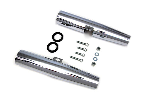 V-Twin Chrome 39mm Fork Shrouds - 24-1317