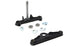 V-Twin Replica Forged Steel Triple Tree Set Black - 24-1326