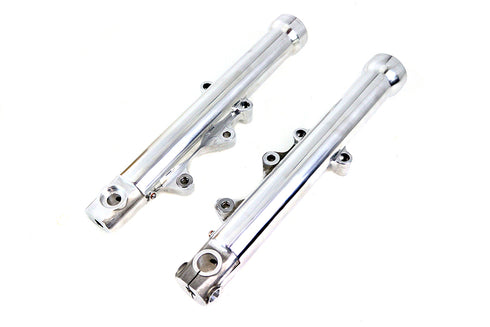 V-Twin 39mm Dual Disc Lower Leg Set Polished - 24-1330