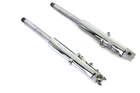 V-Twin 41mm Fork Slider Assembly Chrome - 24-1337