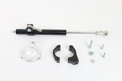 V-Twin Black Fork Steering Damper Kit - 24-1378