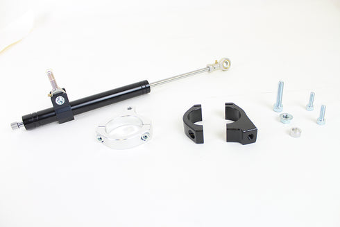 V-Twin Black Fork Steering Damper Kit - 24-1378
