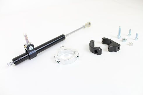 V-Twin Black Fork Steering Damper Kit - 24-1378