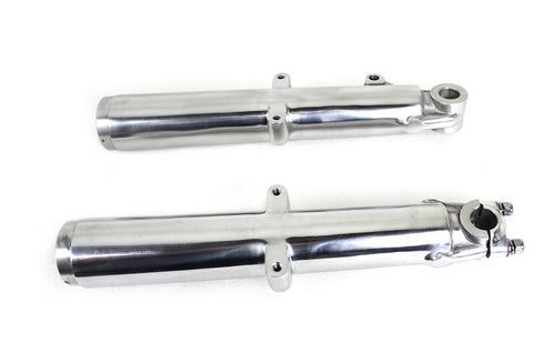 V-Twin 41mm Glide Fork Slider Set Polished - 24-1389