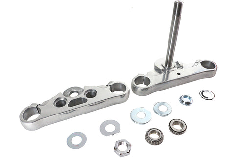 V-Twin FXDWG Fork Triple Tree Set Polished - 24-1396