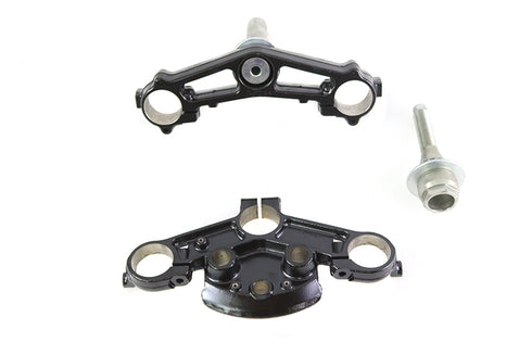 V-Twin FLT 49mm Triple Tree Set Black - 24-1397