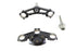 V-Twin FLT 49mm Triple Tree Set Black - 24-1397