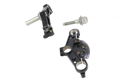 V-Twin FLT 49mm Triple Tree Set Black - 24-1397
