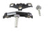 V-Twin FLT 49mm Triple Tree Set Black - 24-1397