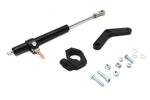 V-Twin Black Fork Steering Damper Kit - 24-1429