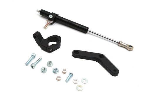 V-Twin Black Fork Steering Damper Kit - 24-1429