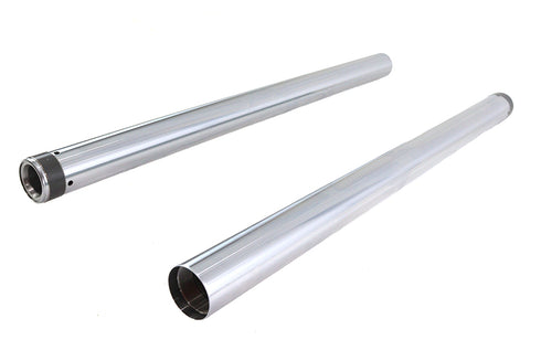 V-Twin Hard Chrome 49mm Fork Tube Set +2 Over Stock - 24-1434