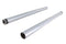 V-Twin Hard Chrome 49mm Fork Tube Set +2 Over Stock - 24-1434