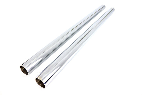 V-Twin Hard Chrome 49mm Fork Tube Set +6 Over Stock - 24-1436
