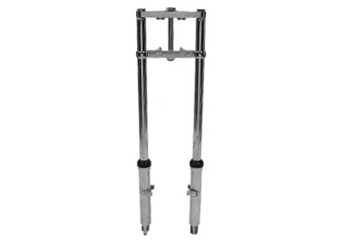 V-Twin Fork Assembly with Polished Sliders 2 inch Over Stock - 24-1509