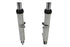 V-Twin Fork Assembly with Polished Sliders 2 inch Over Stock - 24-1509