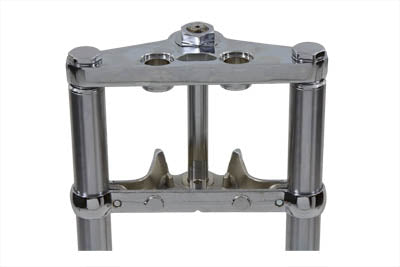 V-Twin Fork Assembly with Polished Sliders 12 inch Over Stock - 24-1520