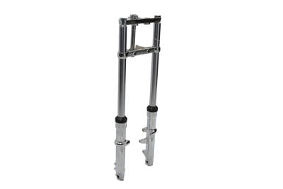 V-Twin Fork Assembly with Chrome Sliders 2 inch Over Stock - 24-1526