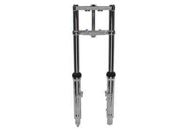 Motorshop Fork Assembly with Chrome Sliders 6 inch Over Stock - 24-1535
