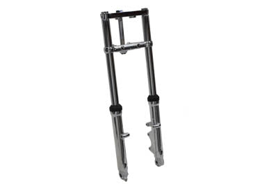 Motorshop Fork Assembly with Chrome Sliders 6 inch Over Stock - 24-1535