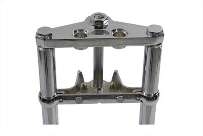 Motorshop Fork Assembly with Chrome Sliders 6 inch Over Stock - 24-1535