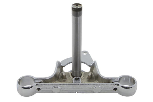 V-Twin Factory Sample Lower Triple Tree with Stem Chrome - 24-1606
