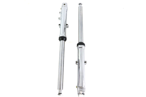 V-Twin Factory Sample 41mm Fork Slider Assembly with Chrome Sliders - 24-1617