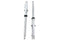 V-Twin Factory Sample 41mm Fork Slider Assembly with Chrome Sliders - 24-1617