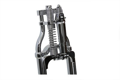 V-Twin Factory Sample 27 inch Wide Spring Fork Assembly with Shocks - 24-1631