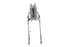 Motorshop Chrome Fork Assembly without Rockers - 24-1651