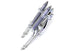 Motorshop Chrome Fork Assembly without Rockers - 24-1651