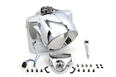 V-Twin Headlamp Cowl Assembly Chrome - 24-1670