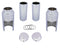 V-Twin Softail Breakout Fork Cover Kit Chrome - 24-1770