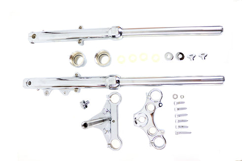 V-Twin FXR Fork Assembly Chrome - 24-1772