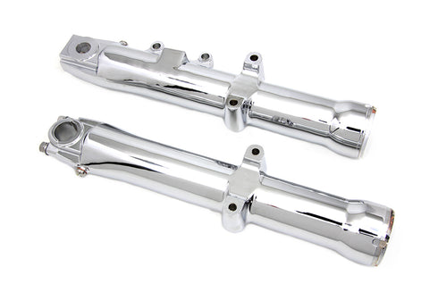 V-Twin Chrome Lower Fork Slider Set - 24-1775