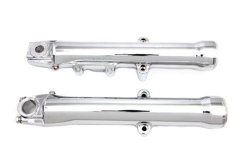 V-Twin Chrome Lower Fork Slider Set - 24-1775