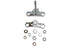 V-Twin FXD 49mm Triple Tree Set Chrome - 24-1821