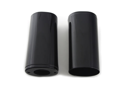 V-Twin Fork Slider Black Cover Set - 24-1962