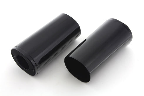V-Twin Fork Slider Black Cover Set - 24-1962