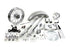 V-Twin Fork Assembly with Chrome Sliders - 24-2020