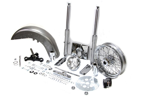 V-Twin Fork Assembly with Polished Sliders - 24-2021