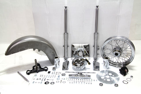 V-Twin Fork Assembly with Polished Sliders - 24-2021