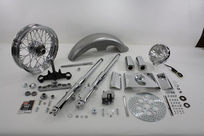 V-Twin 41mm Fork Assembly with Chrome Sliders 16 inch Wheel - 24-2036