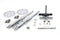 V-Twin Fork Assembly with Chrome Sliders - 24-2120