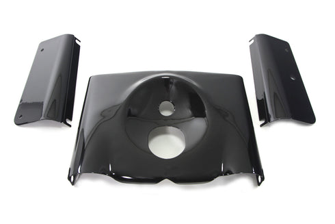 V-Twin Fork Cover Kit Smooth Style Black - 24-9050