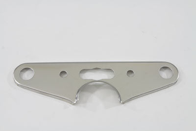 V-Twin Top Triple Tree Cover Solid Style Stainless Steel - 24-9904