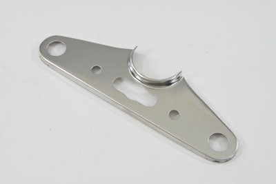 V-Twin Top Triple Tree Cover Solid Style Stainless Steel - 24-9904