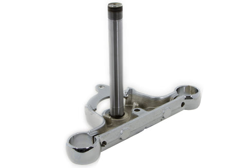 V-Twin Lower Triple Tree with Stem Chrome - 24-9933
