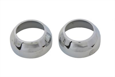 V-Twin 39mm Fork Boot Cover Set Chrome - 24-9939