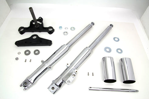 V-Twin 41mm Fork Assembly with Chrome Sliders - 24-9943